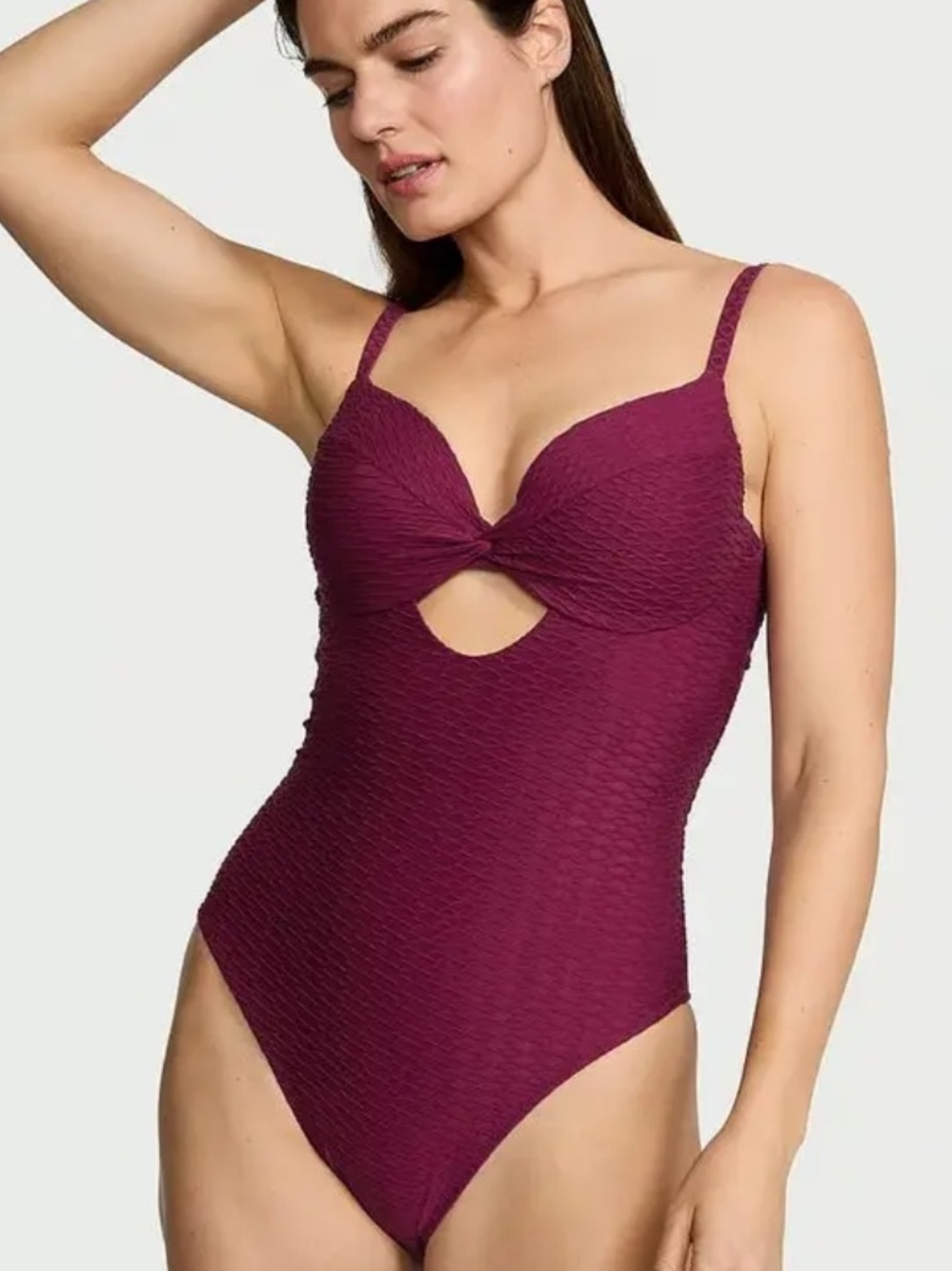 Victoria's Secret Plum Twist One-Piece Swimsuit